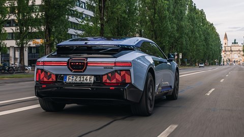 HiPhi Z review - rear, driving