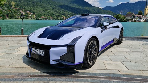 HiPhi Z review - front, German lake