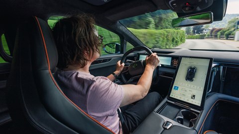 HiPhi X electric SUV review - cj hubbard driving