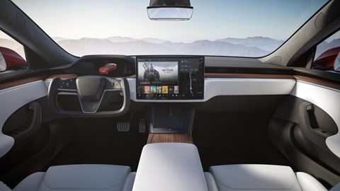 Model S interior Plaid