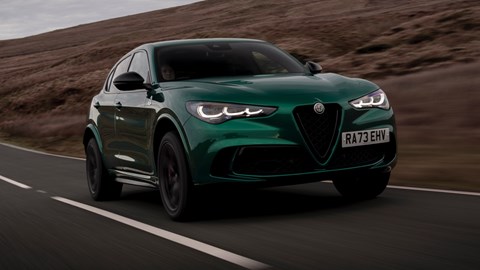 Alfa Romeo Stelvio Quadrifoglio front driving