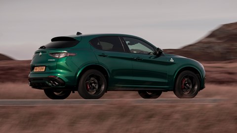 Alfa Romeo Stelvio Quadrifoglio rear driving