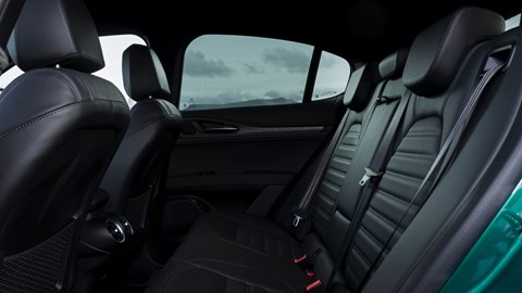 Alfa Romeo Stelvio Quadrifoglio rear interior