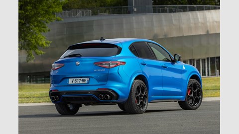 Alfa Romeo Stelvio Quadrifoglio rear three-quarter