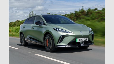 MG4 XPower front three quarter driving