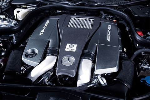 The 5.5-litre V8 turbo in the Mercedes E63 Estate