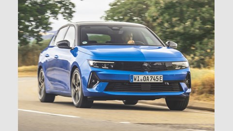 Vauxhall Astra Electric front driving