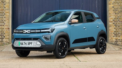 Dacia Spring review - UK, front, blue