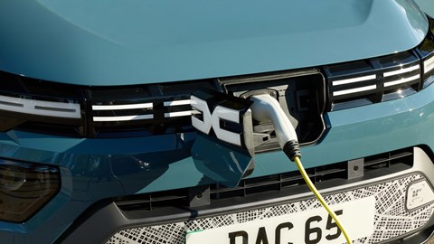 Dacia Spring review - UK, plugged in to charge