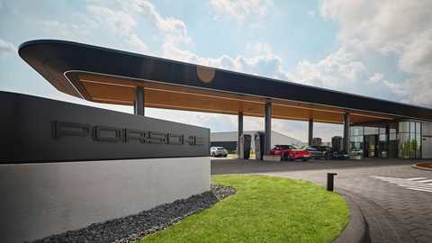 The first Porsche Charging Lounge opened in July 2023