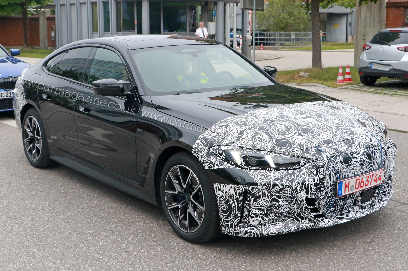 BMW i4 electric car facelift spotted