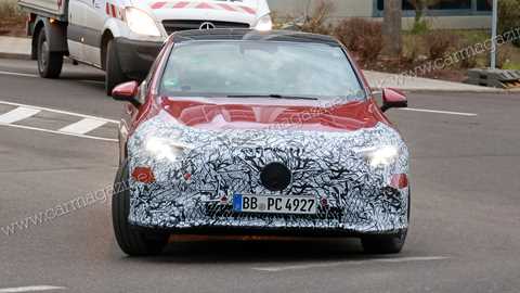 Mercedes CLA front on spy shots