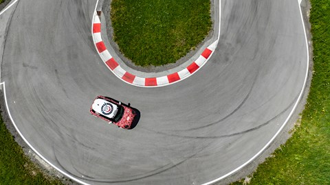 Mini Cooper JCW from above
