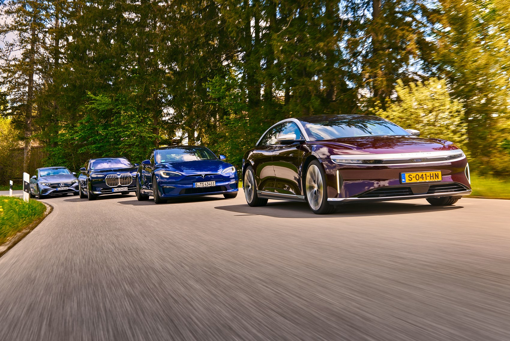 Tesla model s store lucid air