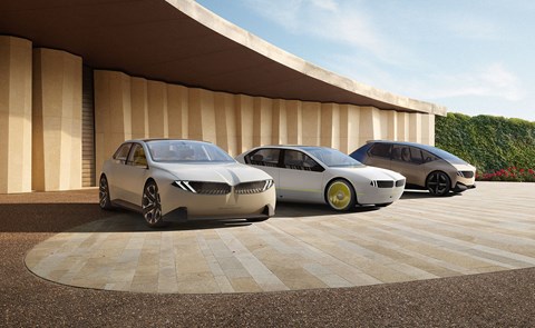 A triptych of BMW concept cars: Visions Neue Klasse, Dee and Circular