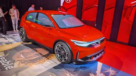 VW ID GTI electric car concept at 2023 IAA Munich motor show - front