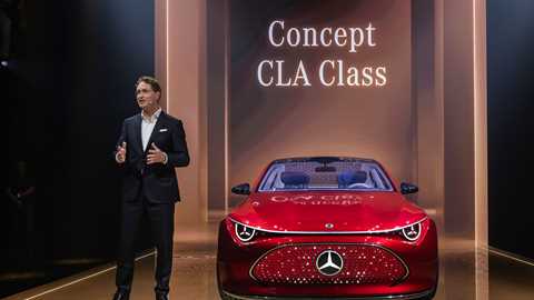 Merc CEO Ola Källenius unveiled the Concept CLA Class on the eve of the IAA