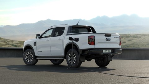 You'll be able to get 28 miles of electric range from the plug-in Ford Ranger.