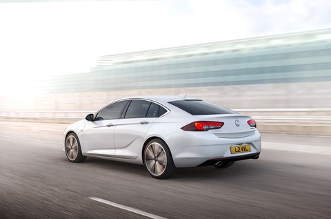 The rear of the Vauxhall Insignia Grand Sport