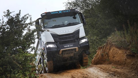 The Iveco X-Way weighs 10 times as much as many large vans.