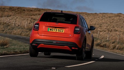 Fiat 600e rear cornering