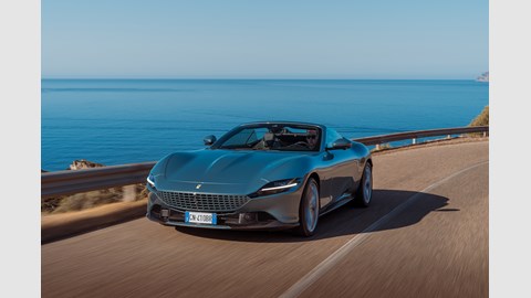 Ferrari Roma Spider front three-quarter
