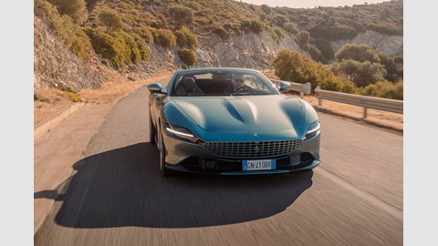 Ferrari Roma Spider front three-quarter