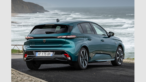 Peugeot E-308, rear three quaters
