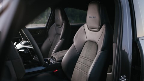 Porsche Cayenne Coupe review - 2023 facelift - Turbo E-Hybrid with GT Package, interior, front seats