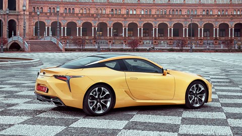 Lexus LC coupe: shares same platform as new LS
