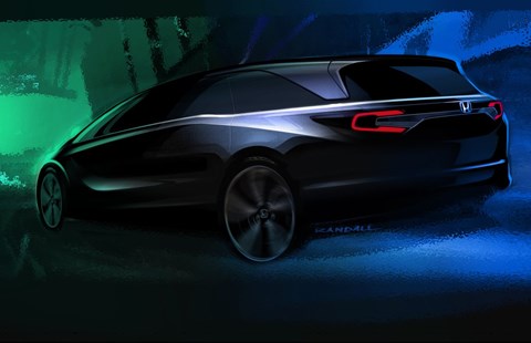 Honda Odyssey teaser: new 2018 minivan due at Detroit motor show 2017