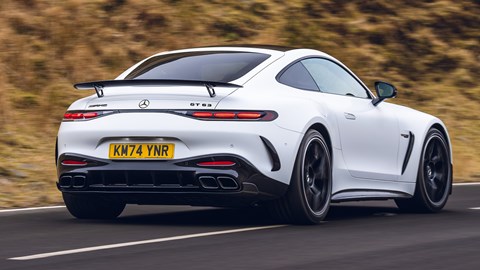 Mercedes AMG GT (2025) rear driving