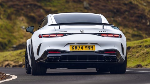 Mercedes AMG GT (2025) rear driving