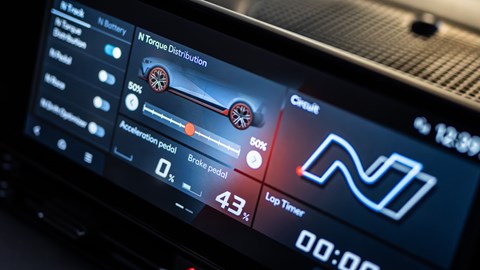 Hyundai Ioniq 5 N - infotainment