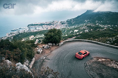 Porsche 911 GT3 RS on the Monte rally trail