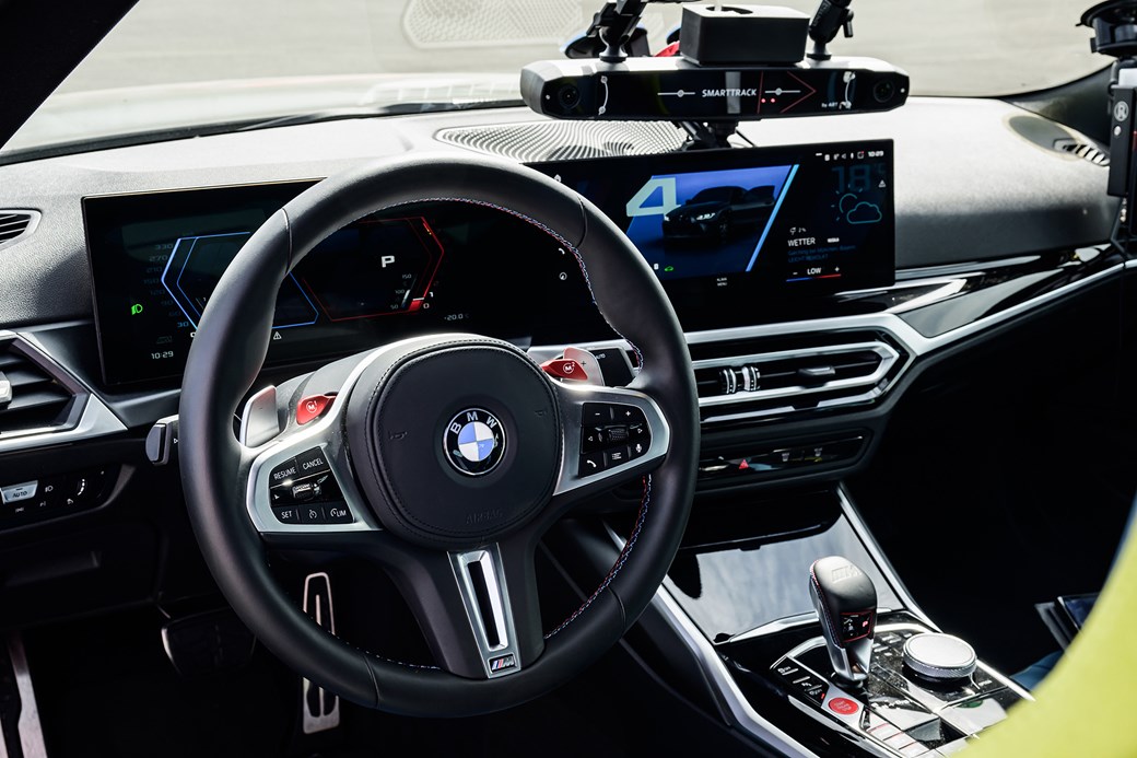 Sensors on the dash observe driver's head position