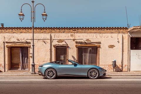 Ferrari Roma Spider, photographed for CAR magazine by Alex Tapley