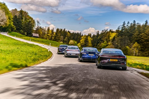 Electric limos in formation, photographed for CAR magazine by Steffen Jahn