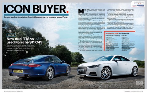 Used 911 vs new TTS from our October issue. Or buy the Boxster