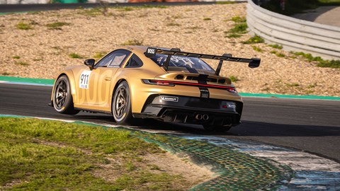 Porsche 911 GT3 Cup rear driving