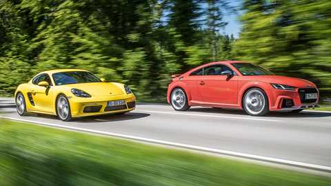 Audi TT RS vs Porsche 718 Cayman S
