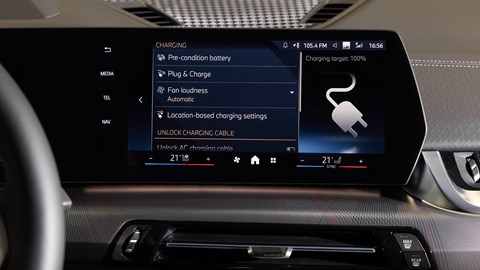BMW iX2 review - infotainment screen