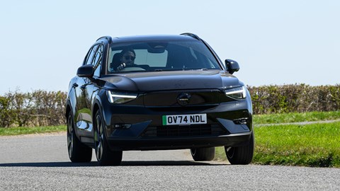 Volvo EX40 front driving