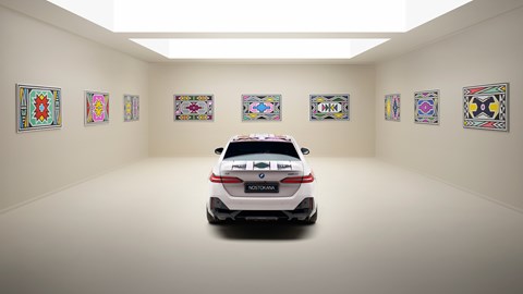 BMW i5 Art car rear
