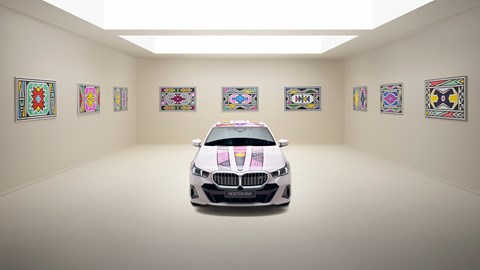 BMW i5 Art car front