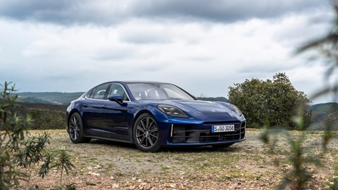 Porsche Panamera front blue