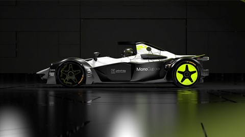 BAC Mono Cup car front side-on