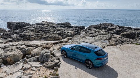 Maserati Grecale Folgore rear three quarters