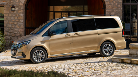 Mercedes Benz EQV (2024) side profile