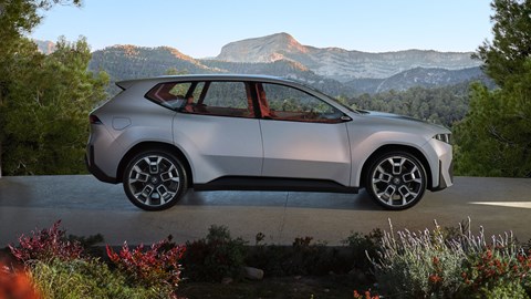BMW Neue Klasse X electric SUV concept, dead-on side